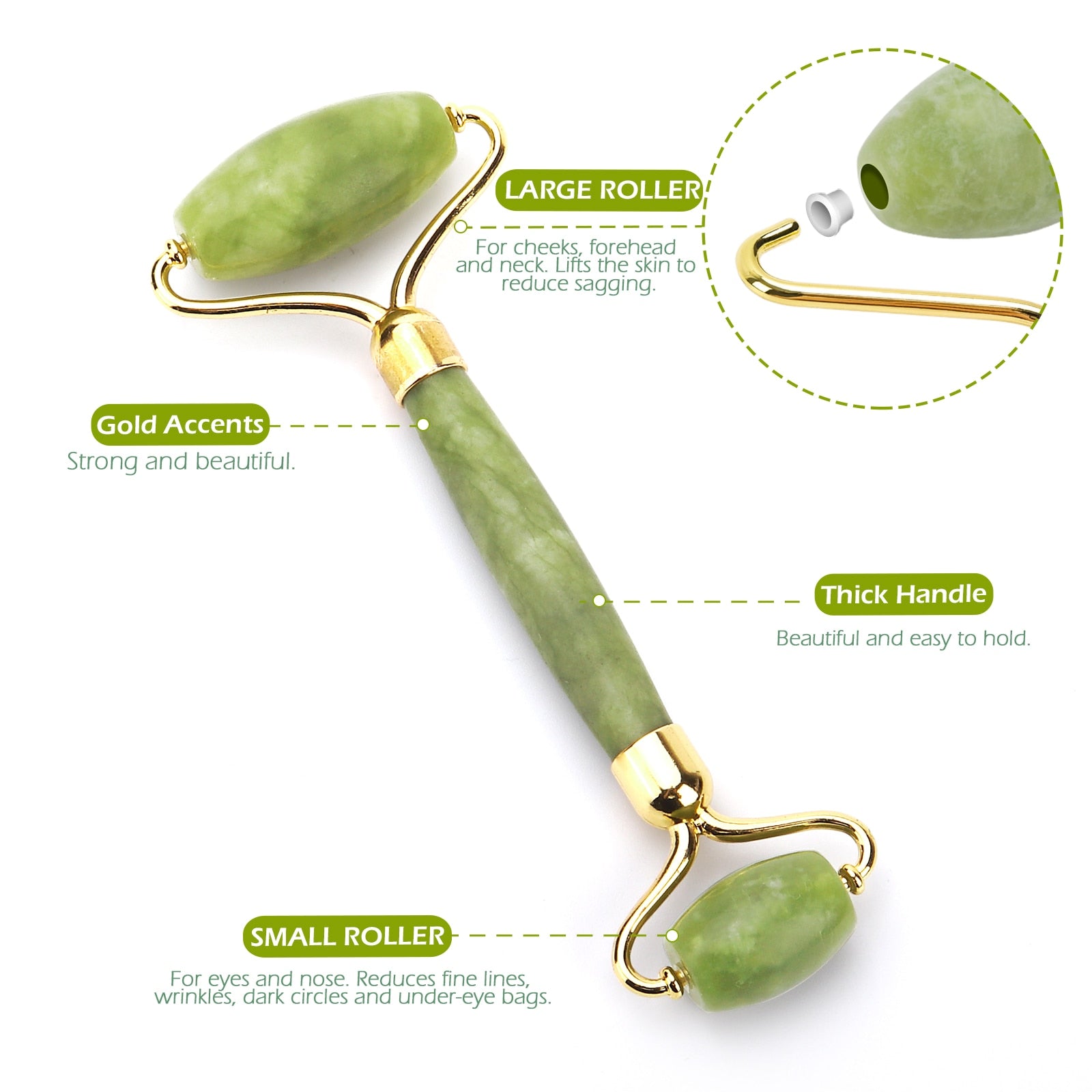 Natural Jade Roller - healthbesidesfit